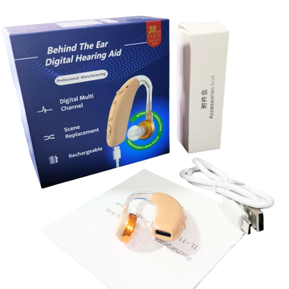 Audífono para Sordera Recargable USB-C
