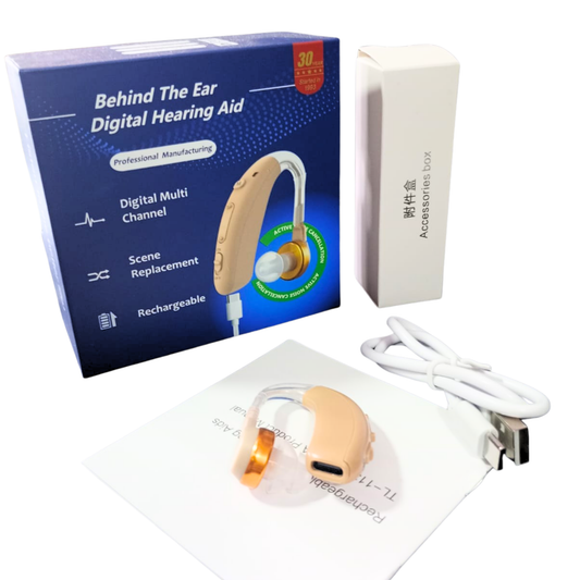 Audífono para Sordera Recargable USB-C